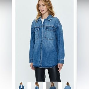 Pistola Denim Oversized Mandy Jacket/Shacket- Color: Maui